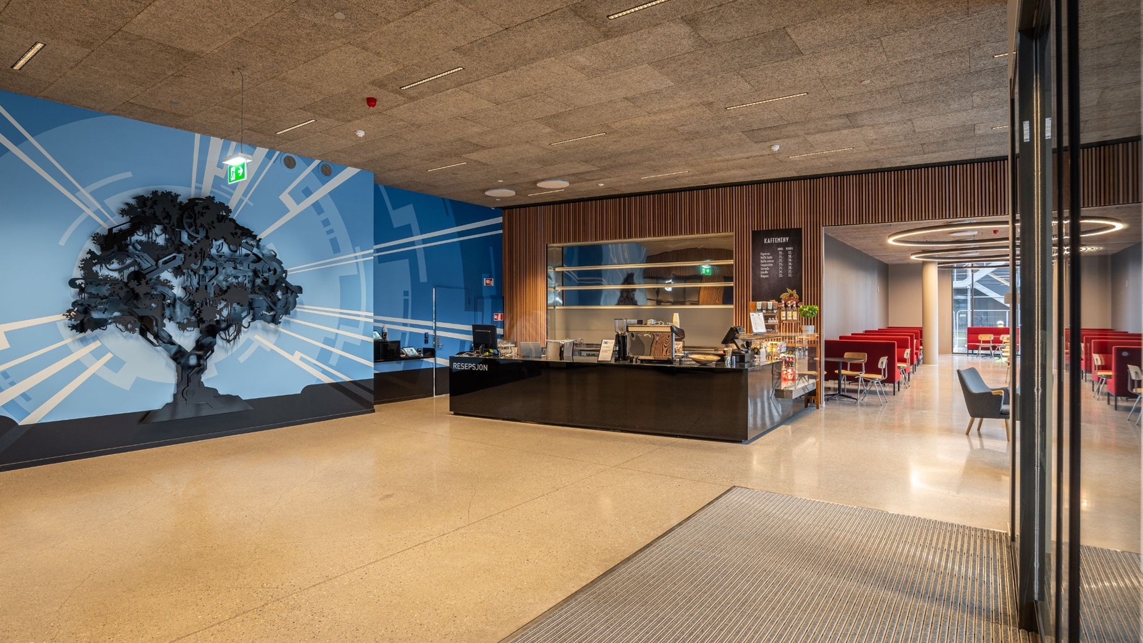 Bemannet mottaksløsning med kafeteria Galleribilde