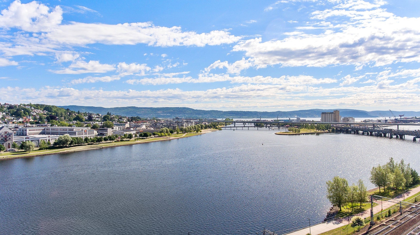 Utsikt fra de ledige lokalene i 10. etasje Galleribilde