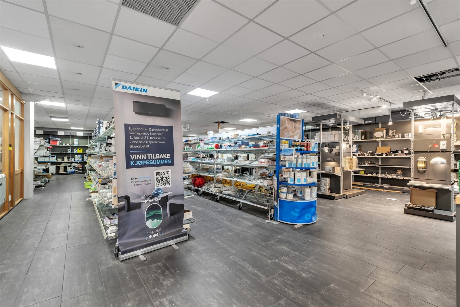 Showroom i kontordel Galleribilde