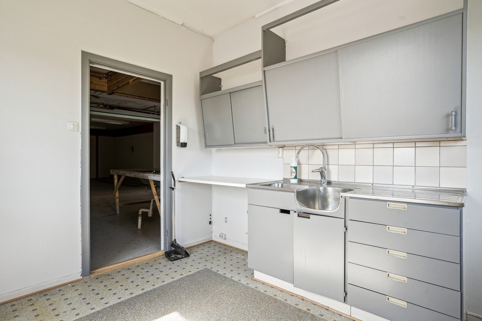 Kjøkken i næringsdelen. Galleribilde