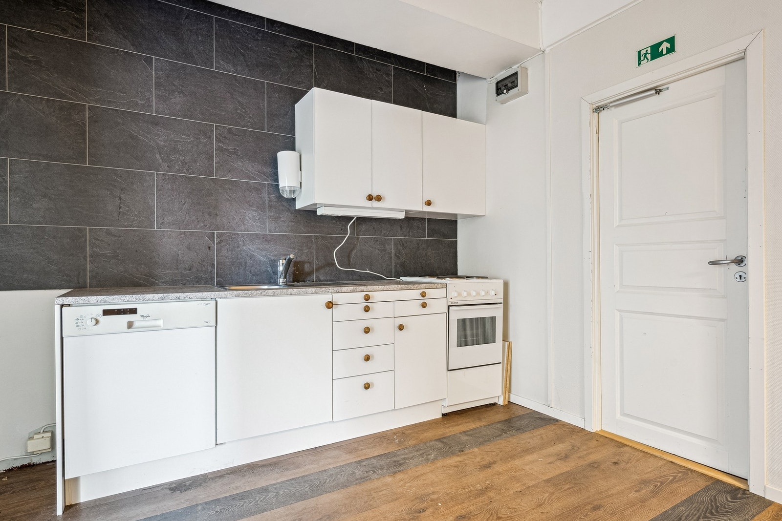 Kjøkken i næringsdelen. Galleribilde