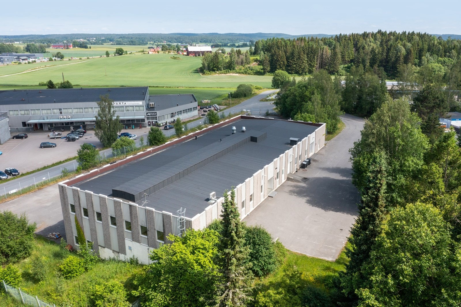 Fasade - luftfoto Galleribilde