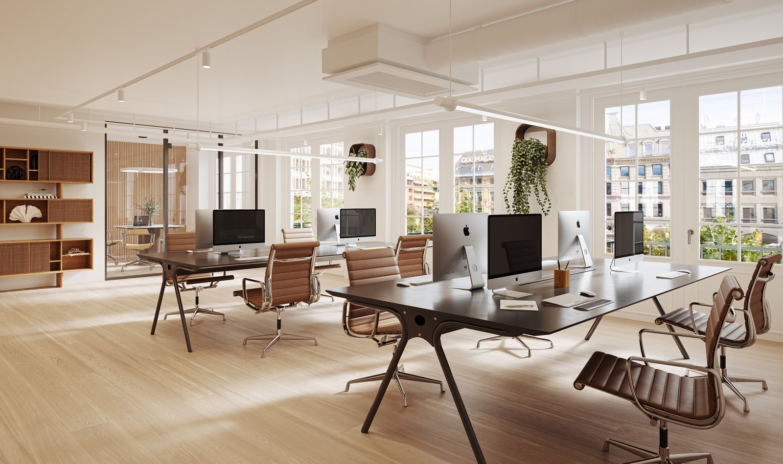 Illustrasjon over oppgraderte lokaler. Galleribilde