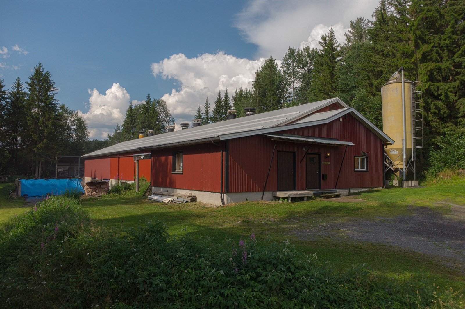 Hønsehus med verksted og lagringsplass i underetasjen. Galleribilde