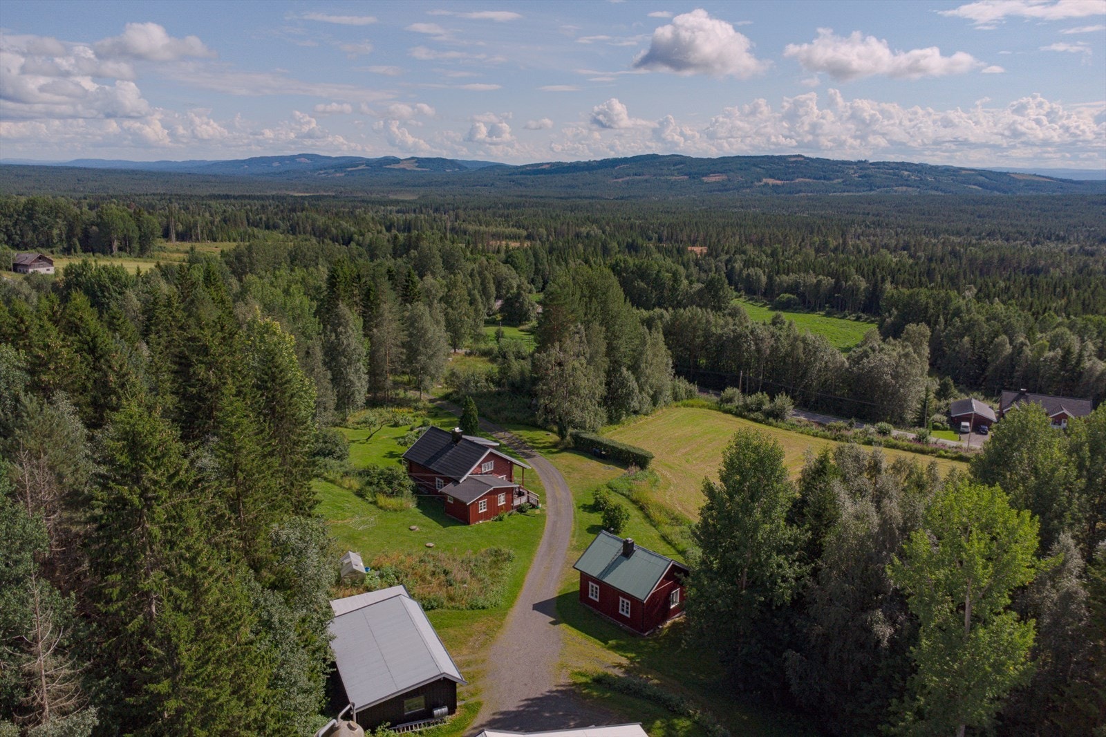 Øvergård har naturskjønn beliggenhet i sørhellinga med god utsikt over nærområdet. Galleribilde