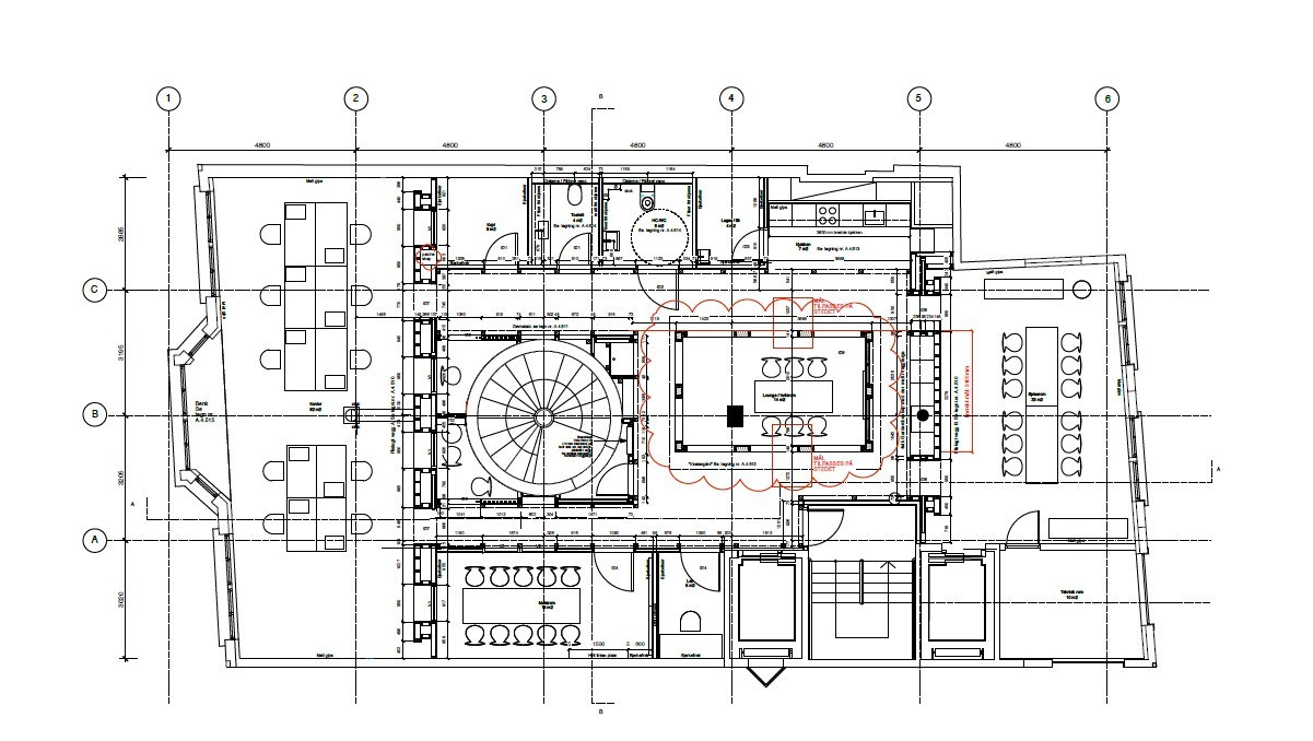Plantegning 4.etg. BTA ca. 300 m².
