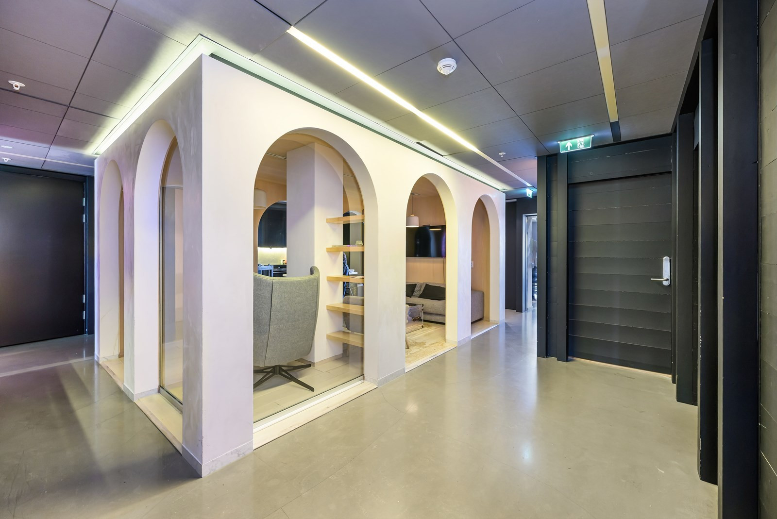 Sosial sone i lokalene i 4. etg. BTA ca. 300 m².