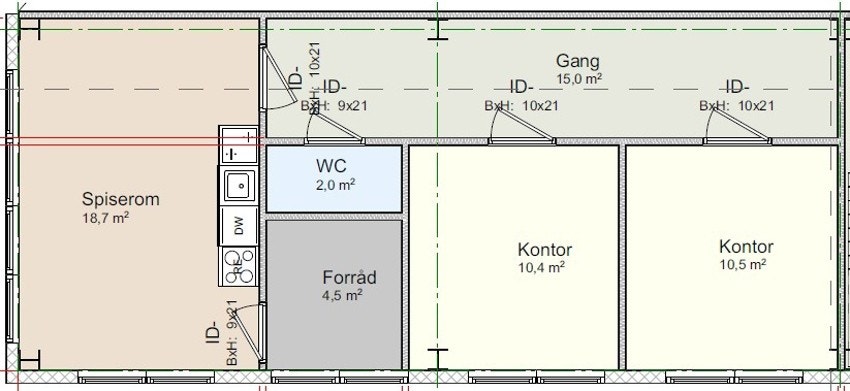 Plantegning Galleribilde