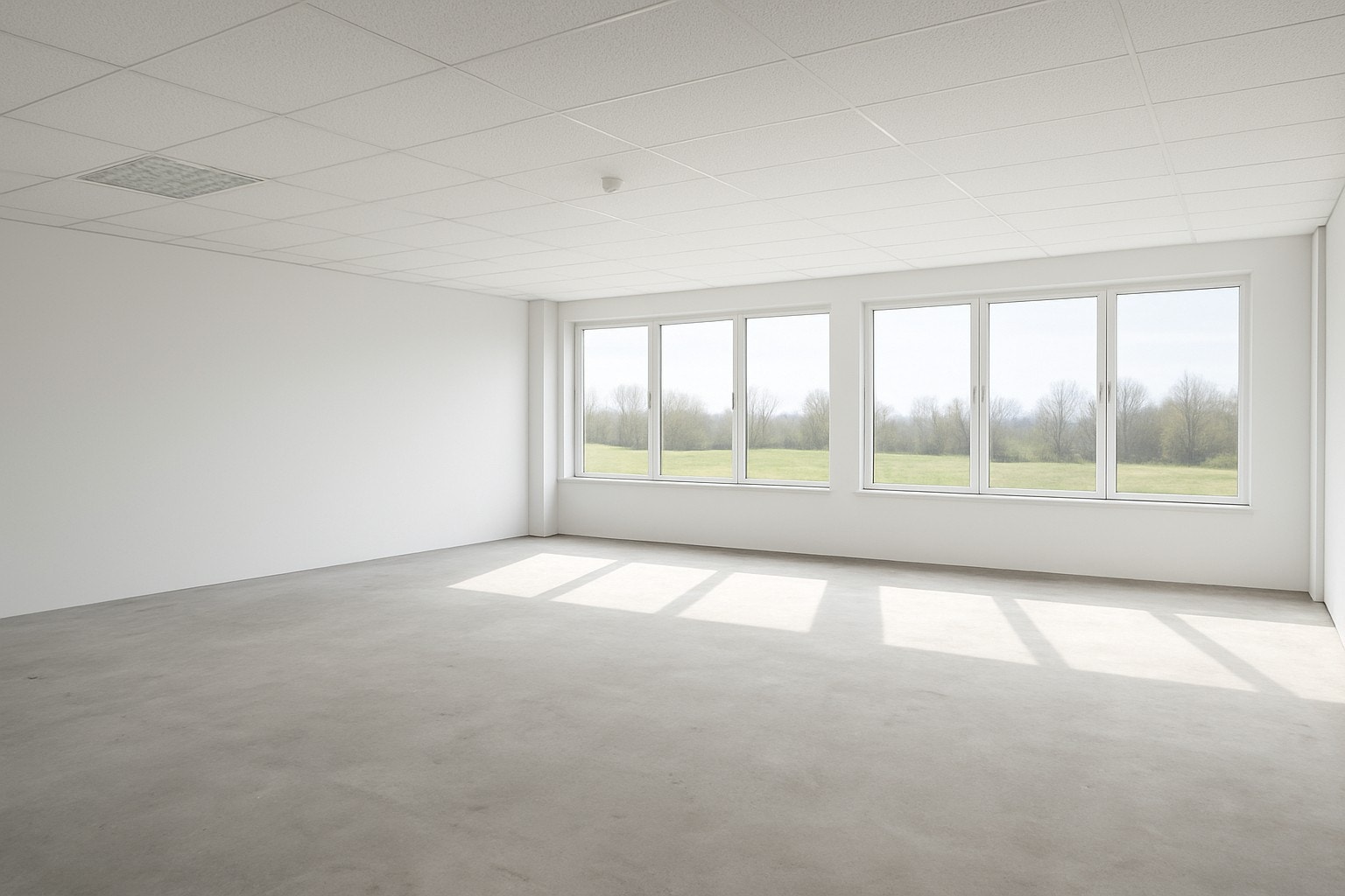 Illustrasjon av mulig lettlager/showroom Galleribilde