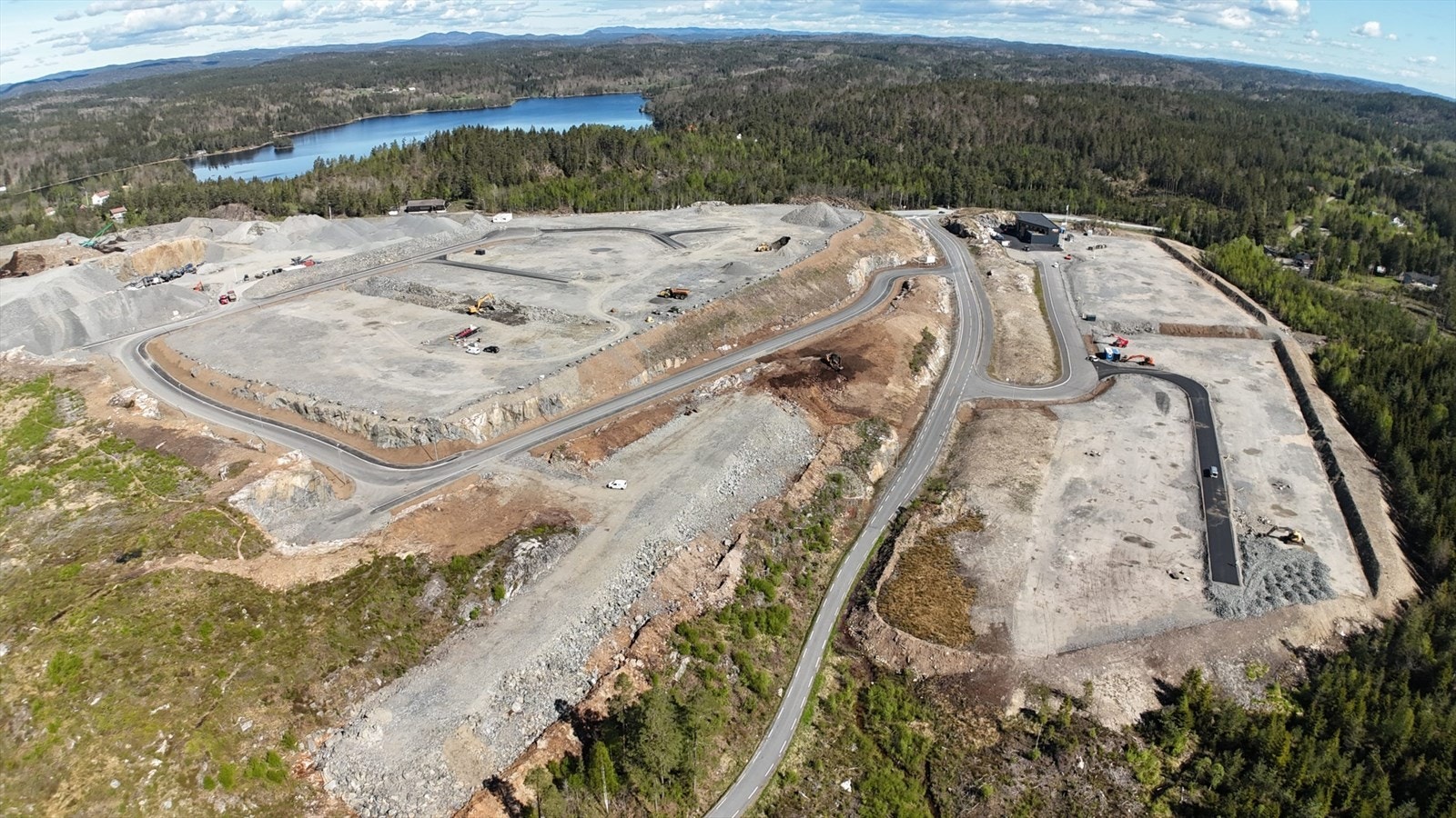 Byggeklare planerte tomter inklusive infrastruktur Galleribilde