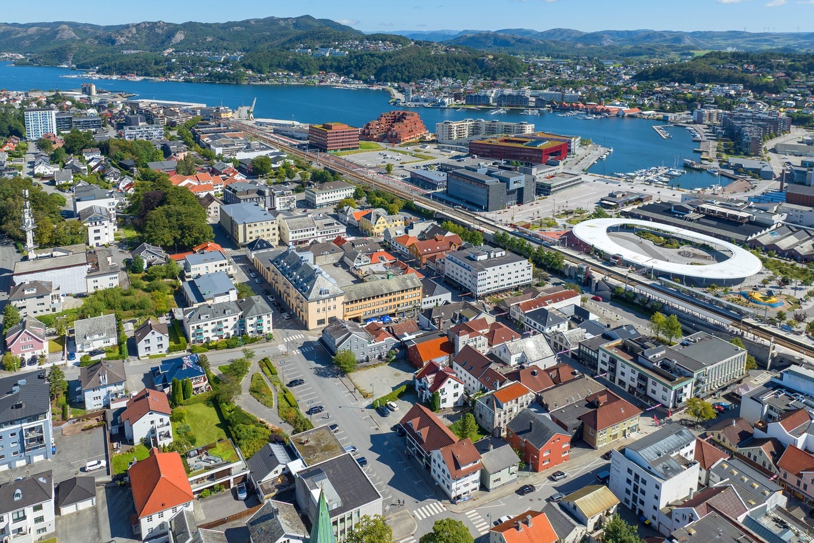 Oversikt av beliggenhet i Sandnes sentrum Galleribilde