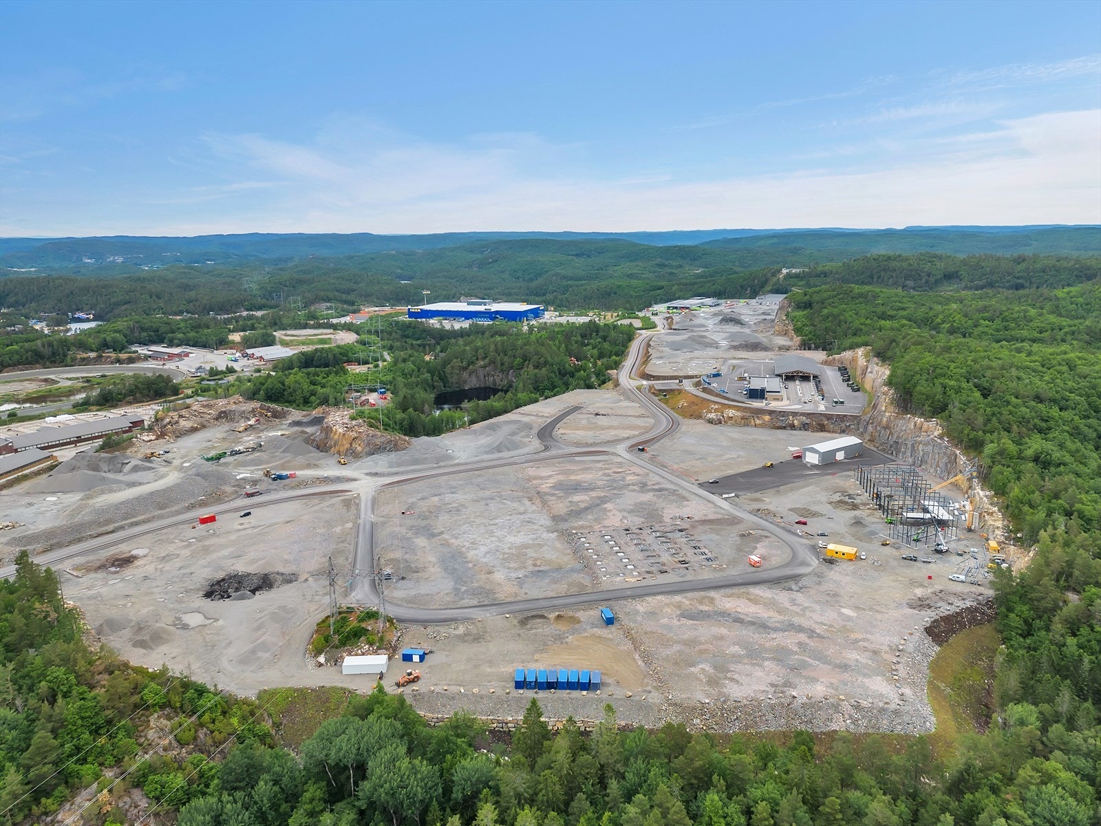 Tomtene er regulert til kontor, industri og lager/logistikk Galleribilde