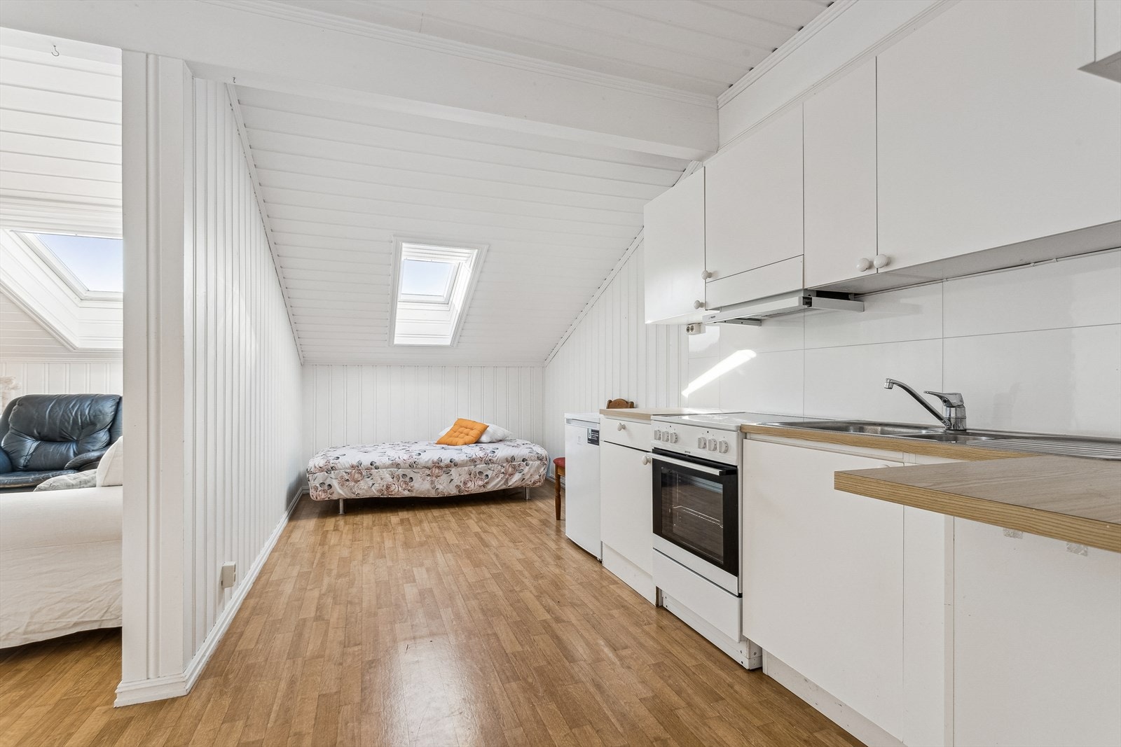 I bygget fins det en leilighet som oppholdssted. Galleribilde