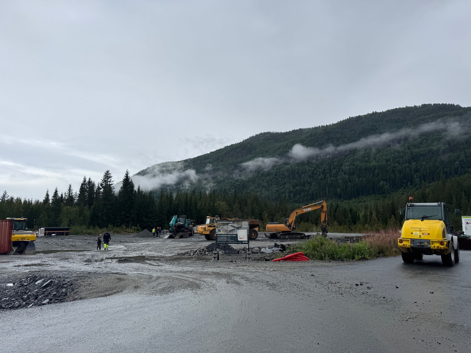 Byggingen er igang. Galleribilde