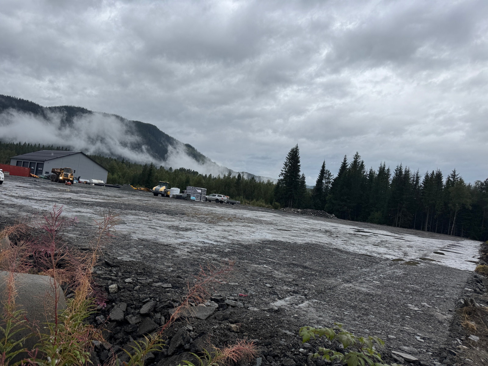 Tomten er planert. Galleribilde