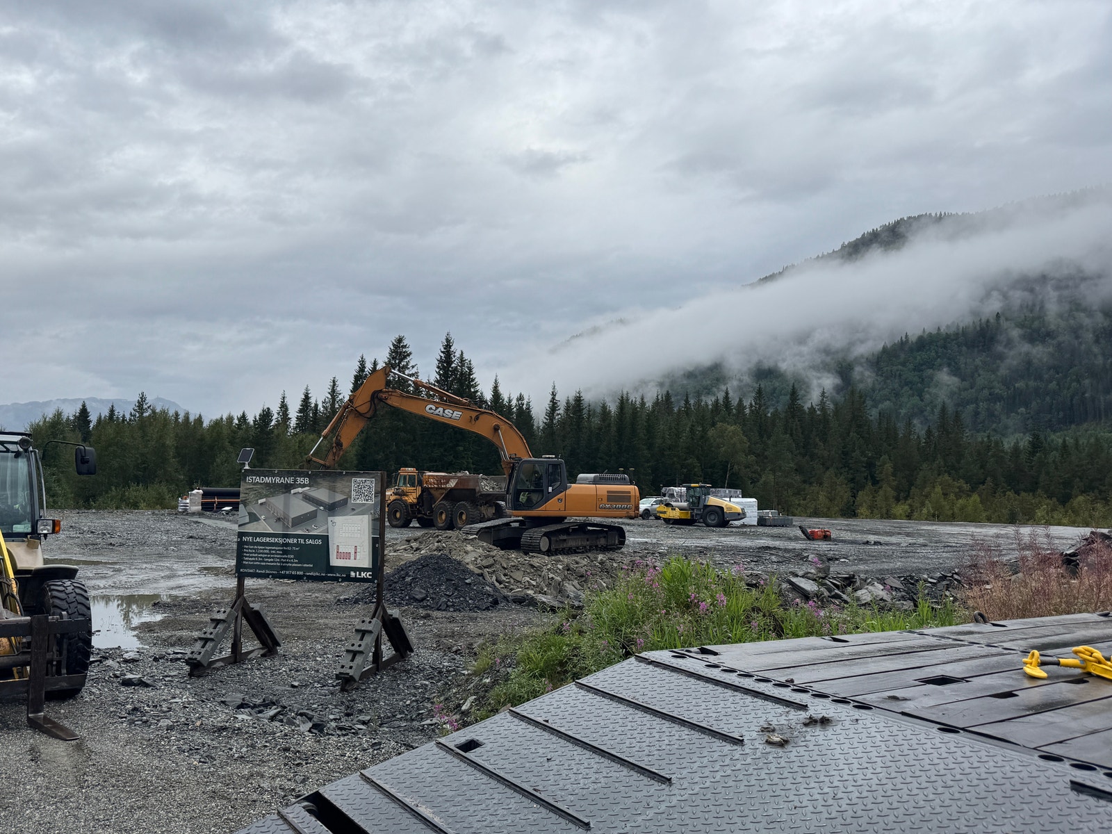 Lkc Entreprenør AS er igang på Voss. Galleribilde