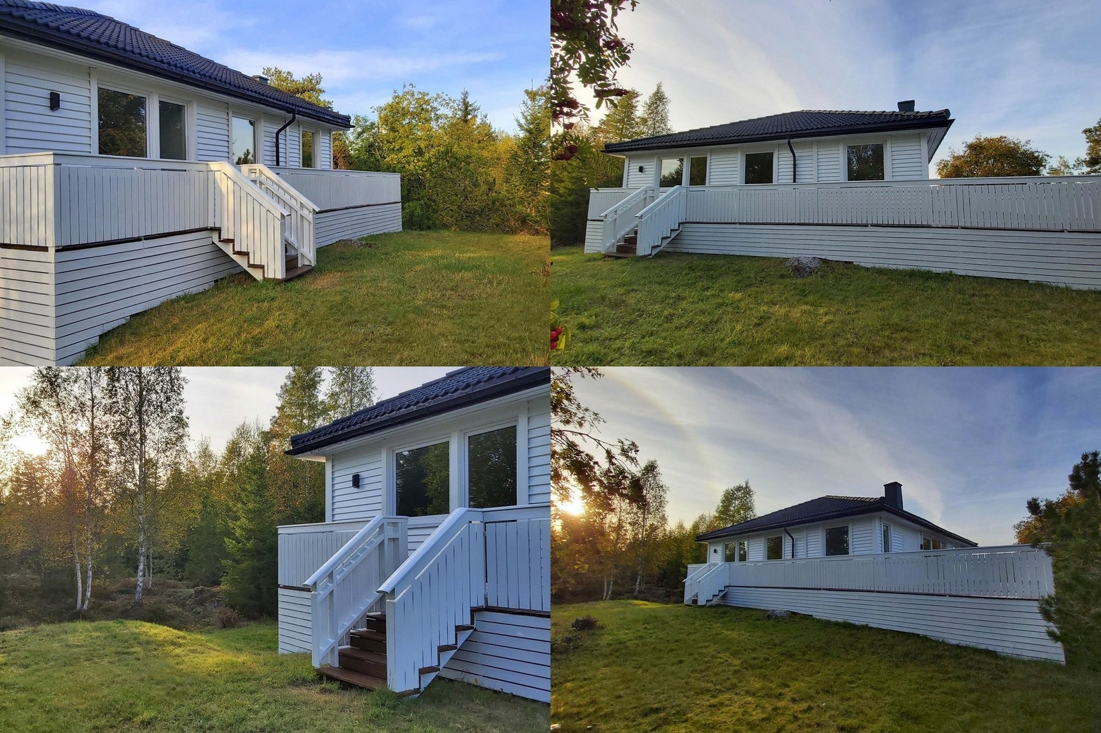 Du har god plass rundt huset for å installere en trampoline for barn, Du kan også installere et boblebad og en badstue Galleribilde