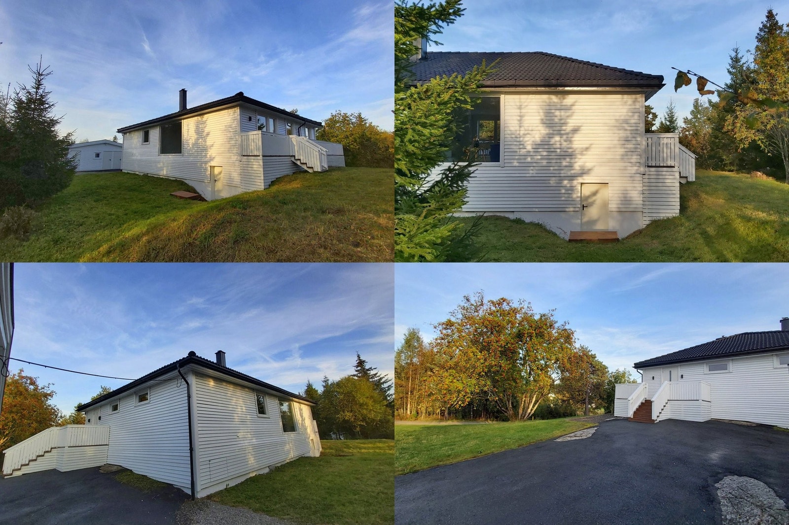 En stor asfaltoppkjørsel vil gi deg komfort og renslighet hver dag. Galleribilde