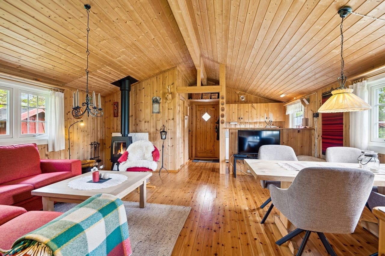 Peisovnen gir lun varme og blir et naturlig samlingspunkt på kalde dager. Galleribilde