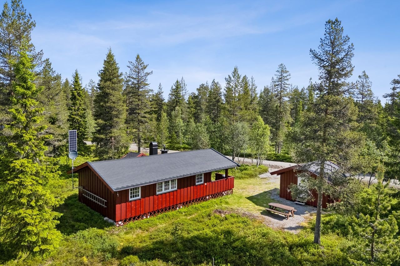 Det er gode parkeringsmuligheter på egen tomt. Galleribilde