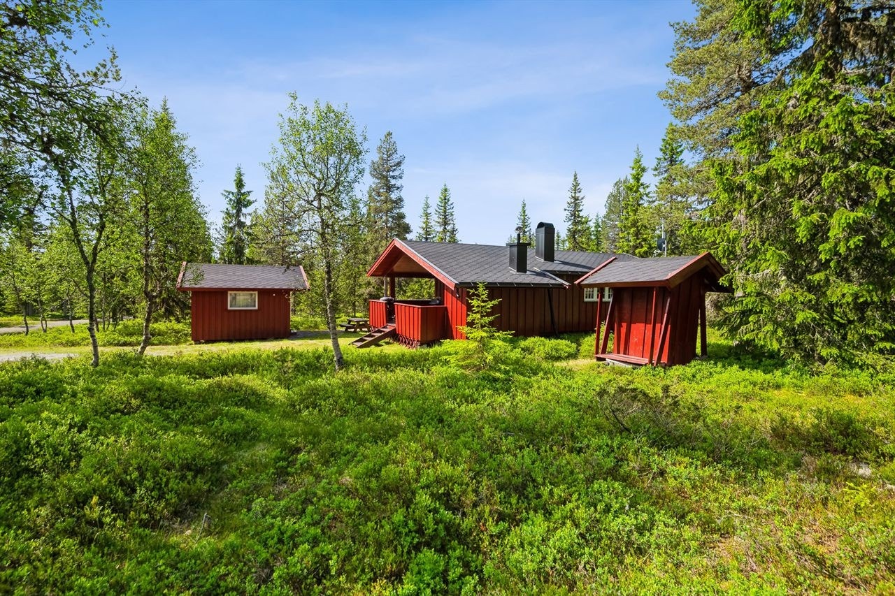 Velkommen til Hammarseterhøgda 148 - et koselig hyttetun med hovedhytte, uthus og frittstående utedo Galleribilde