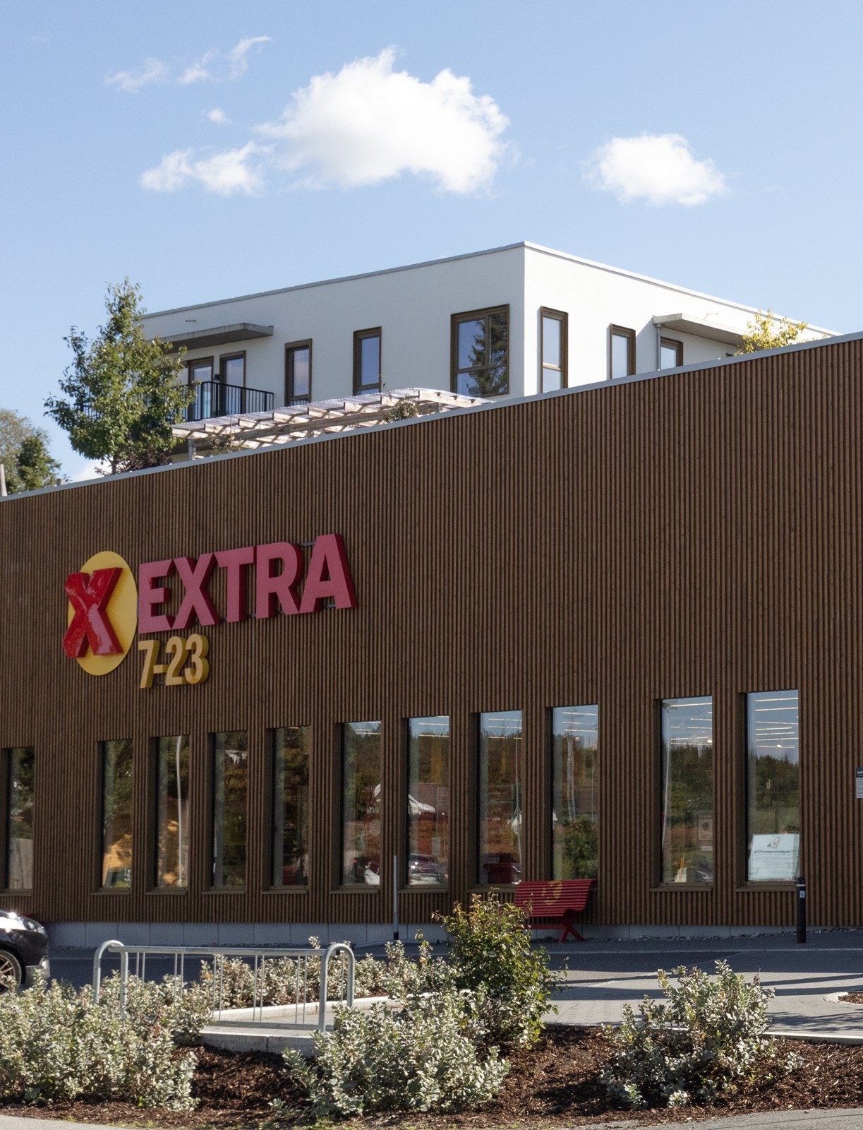 Dagligvarehandelen gjøres enkelt hos blant annet Coop Extra i nærområdet. Galleribilde