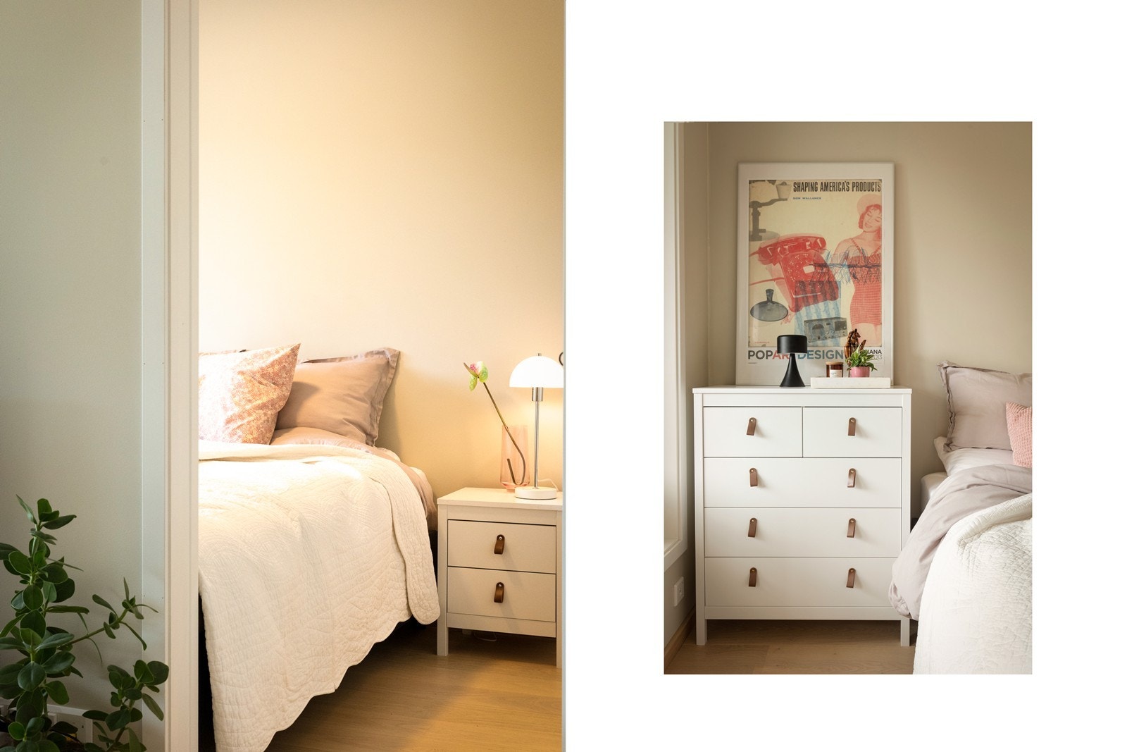 Et lunt og hyggelig soverom. Galleribilde