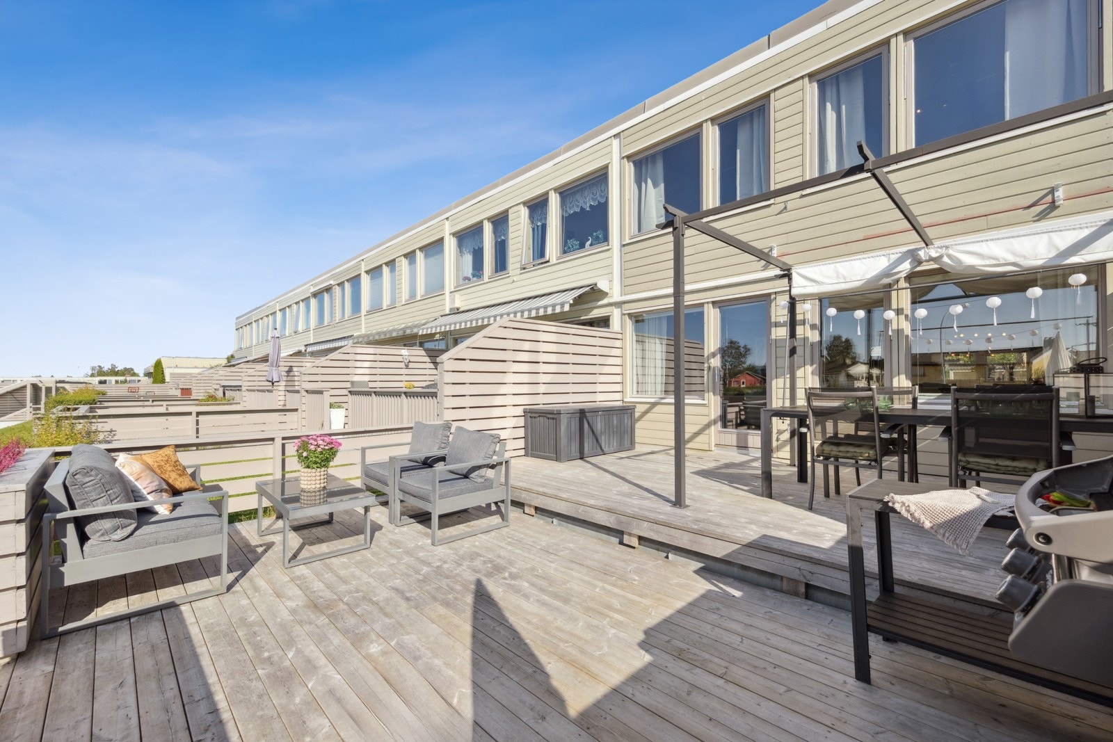 Her kan man invitere til hyggelige sosiale sammenkomster med venner og familie. Galleribilde