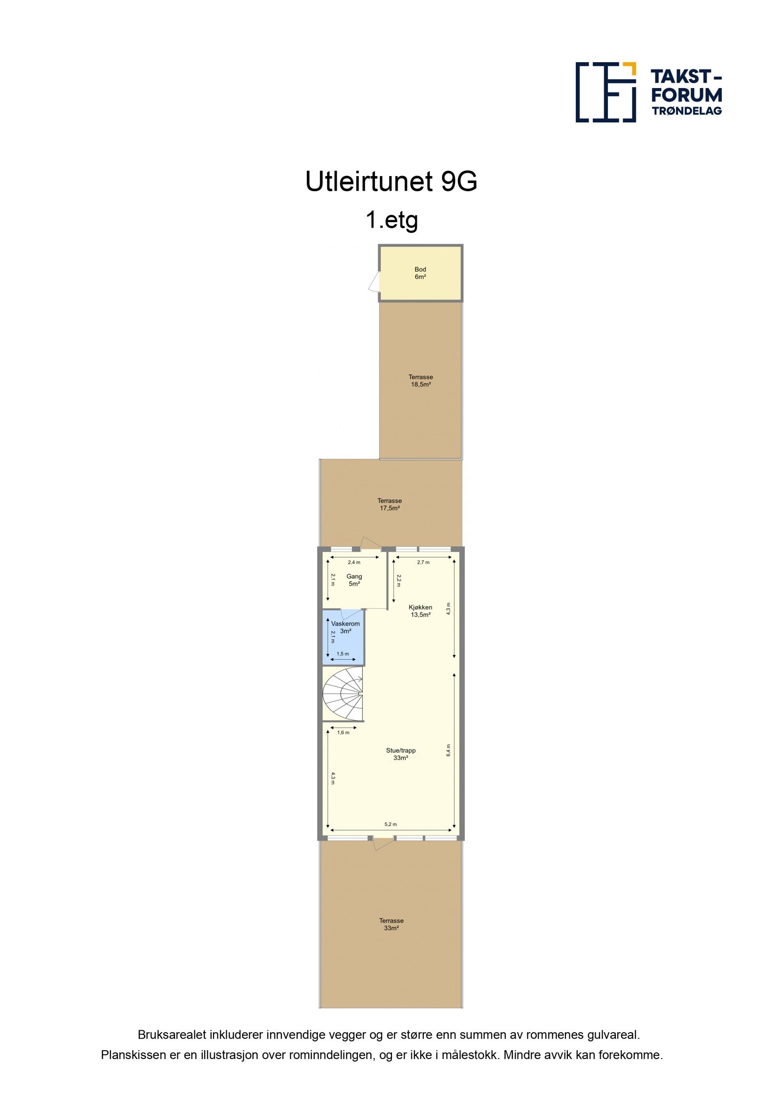 Planskisse 1. etasje Galleribilde