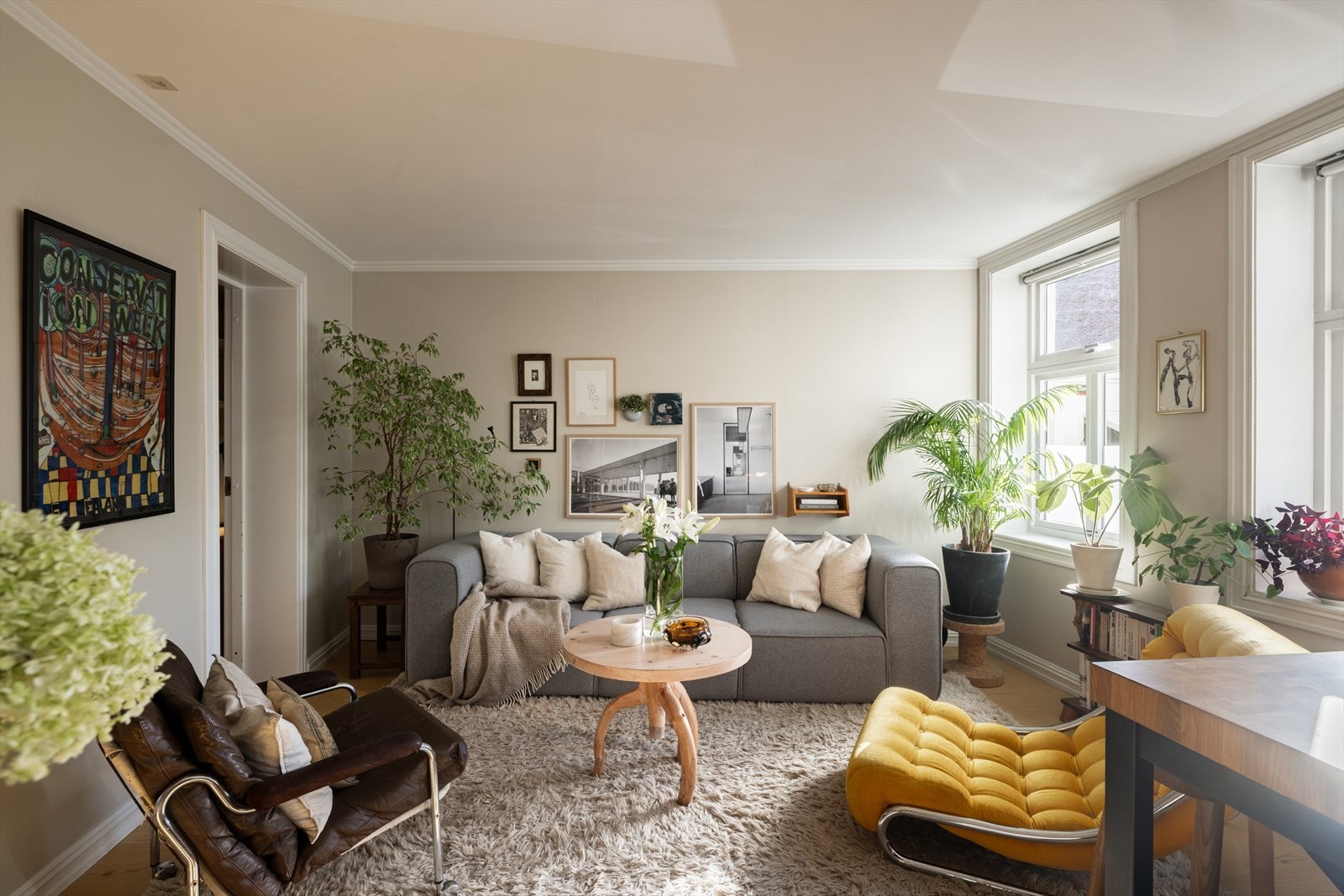 Arealeffektiv bolig med meget god planløsning- Åpent og sosialt Galleribilde