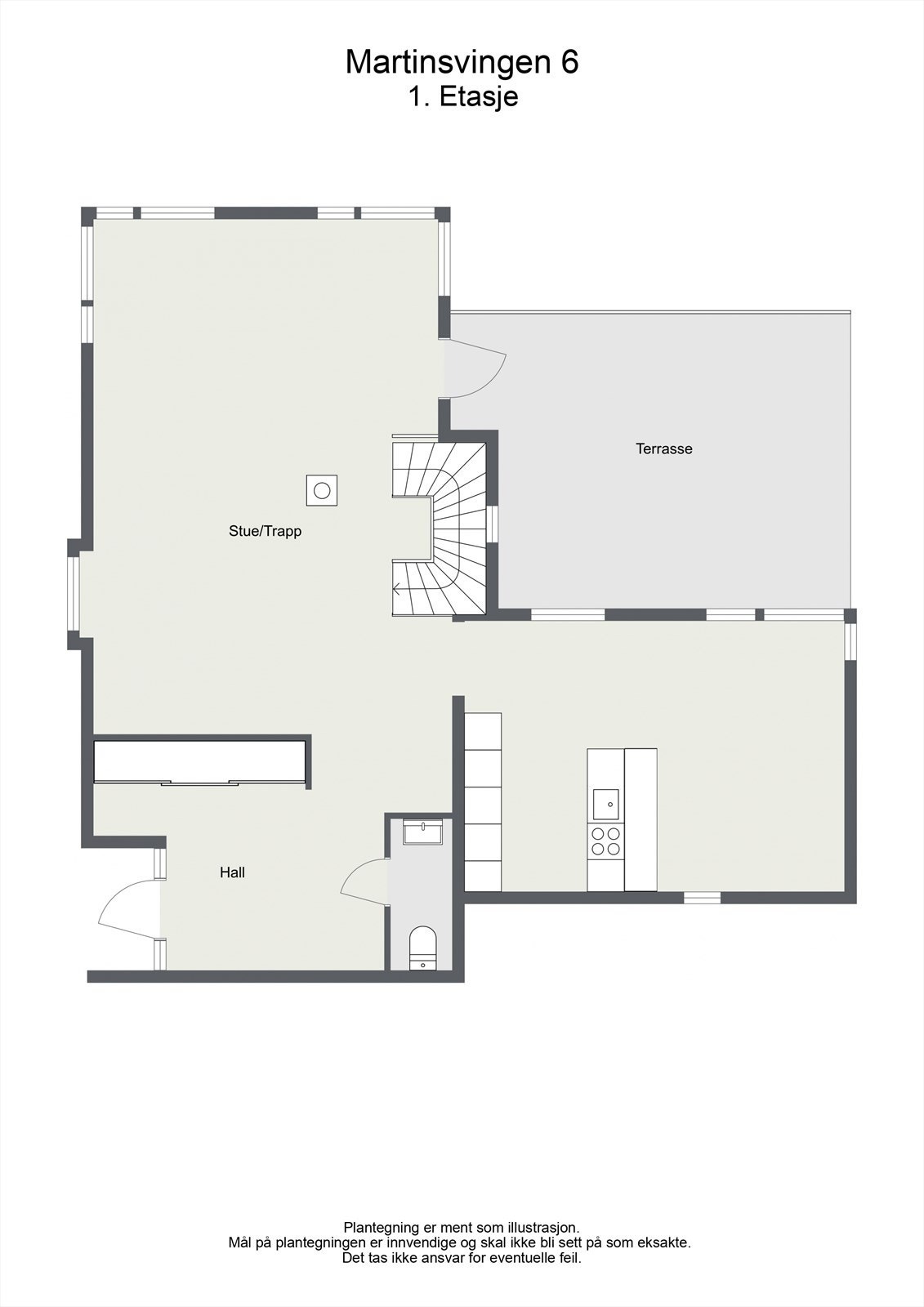 Planskisse første etasje. Galleribilde