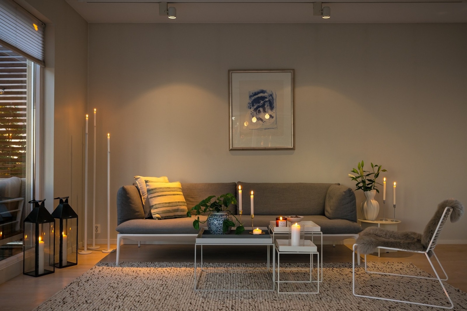 Lys og romslig stue Galleribilde