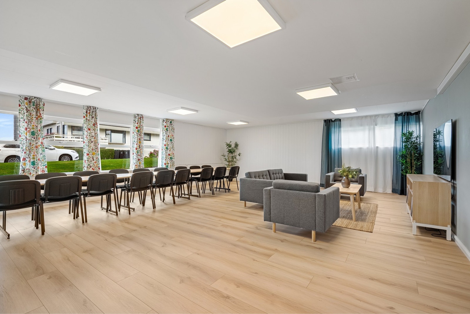 Nyoppusset fellesrom som kan brukes til selskaper etc. Galleribilde