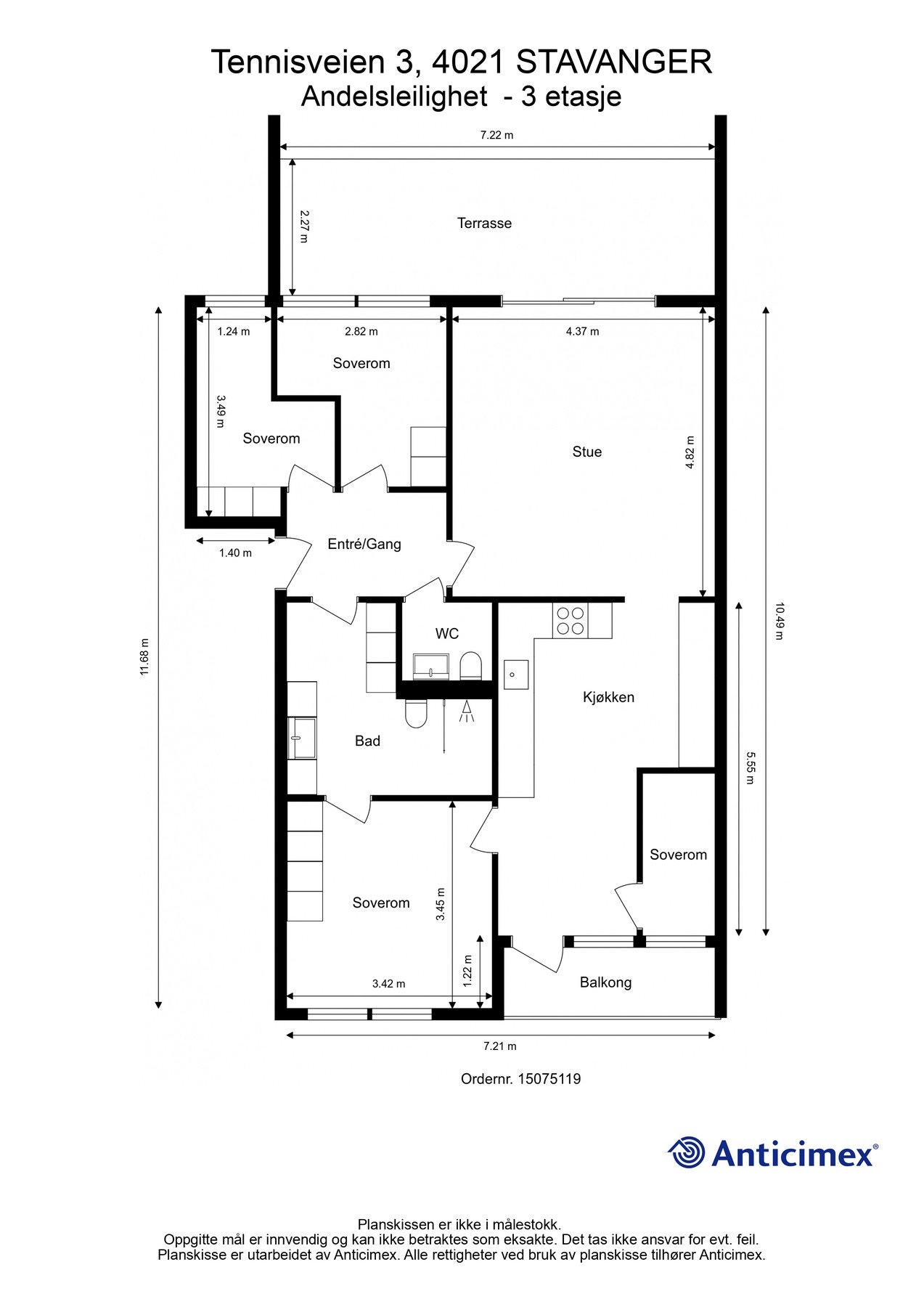 Planskisse Galleribilde