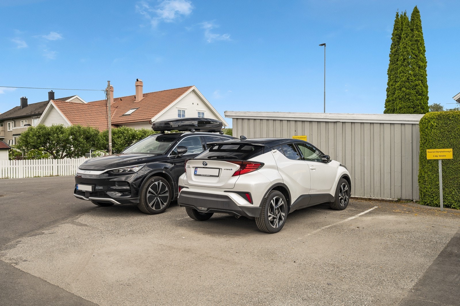 Det medfølger parkeringsplass til leiligheten Galleribilde