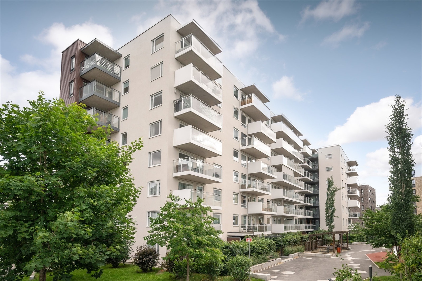 Grønt og bilfritt boligområde i Gartnerkvartalet - som har blitt et meget populært boligprosjekt på Løren. Galleribilde