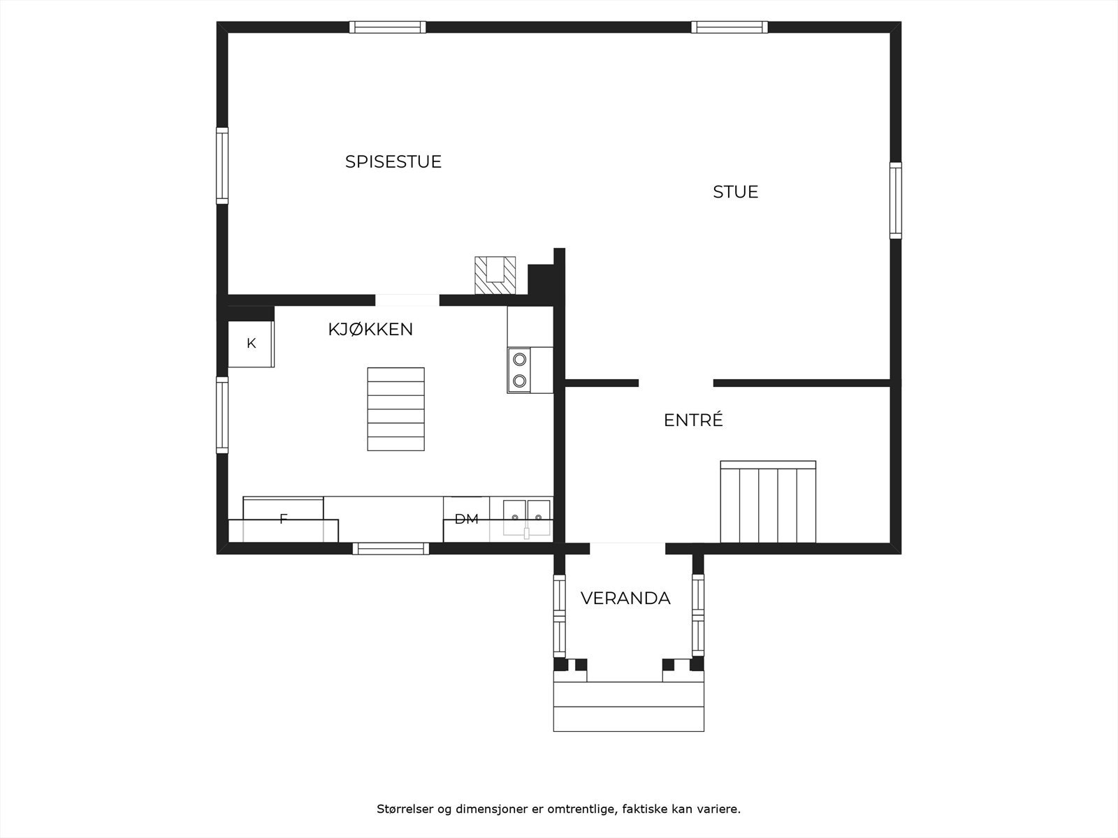 Plantegning 1.etg. Galleribilde