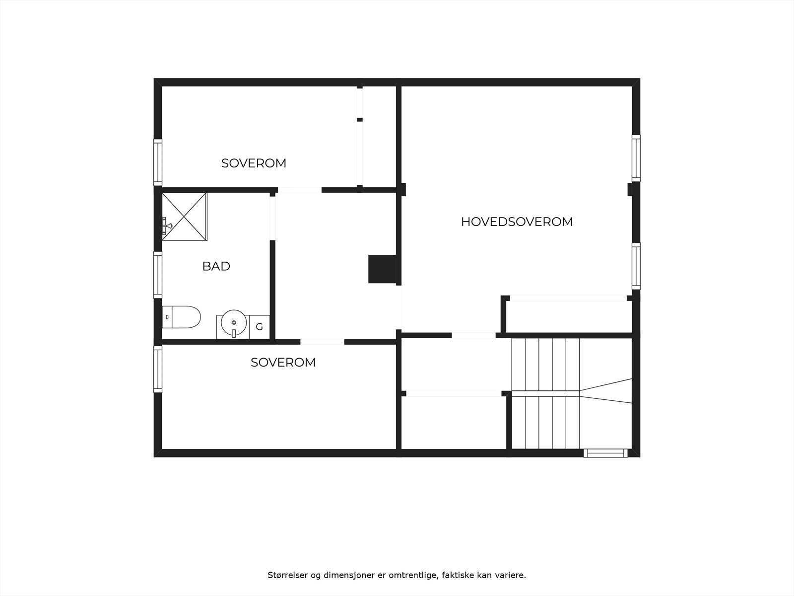 Plantegning 2.etg. Galleribilde