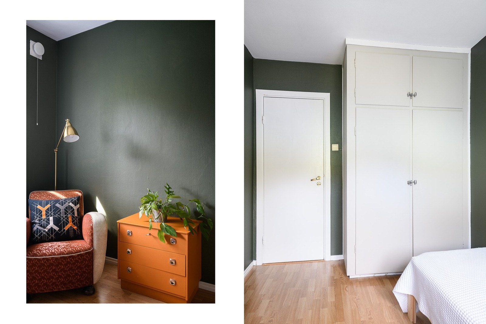 Et innbydende soverom med god takhøyde og garderobeløsning. Galleribilde