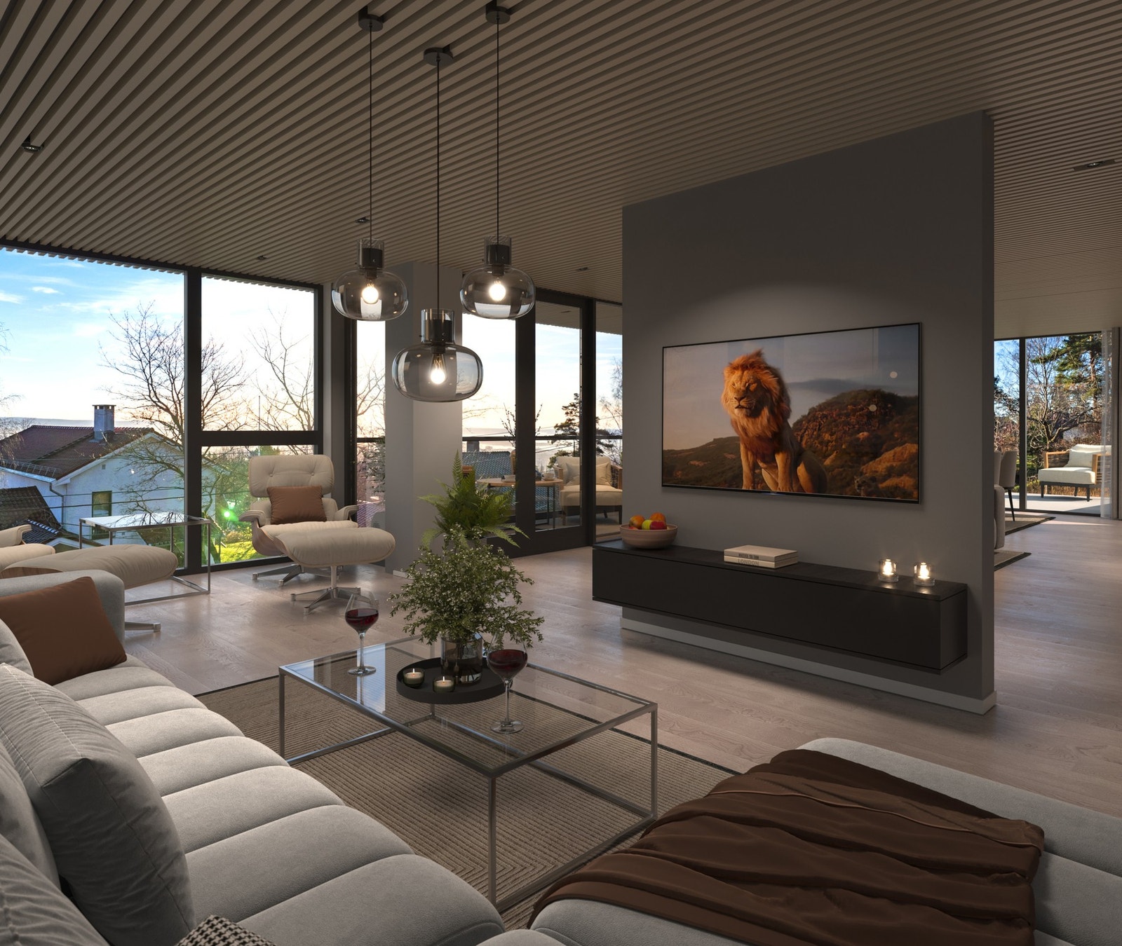 Illustrasjonsfoto stue. Avvik kan forekomme. Galleribilde