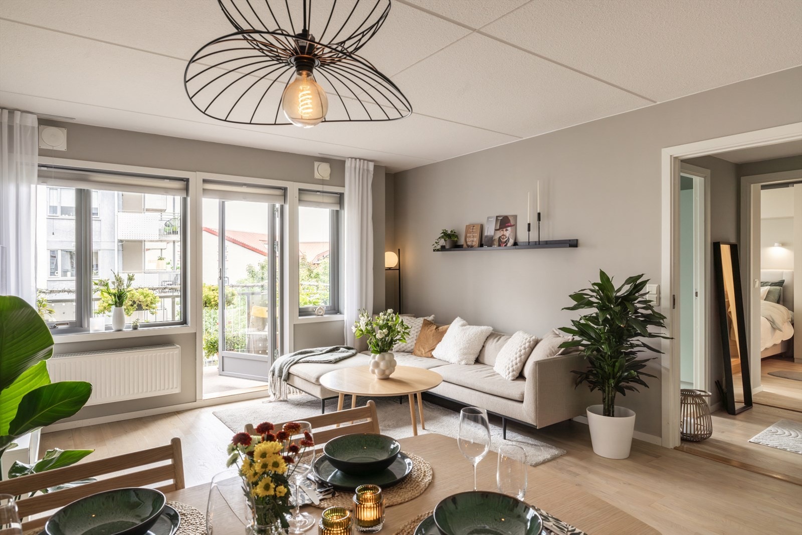 Moderne og flott 3-roms med balkong. Galleribilde