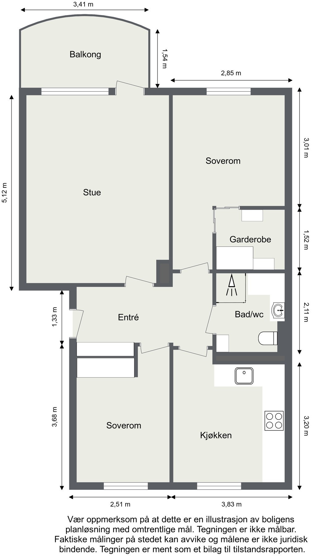 Plantegning 4. etasje Galleribilde