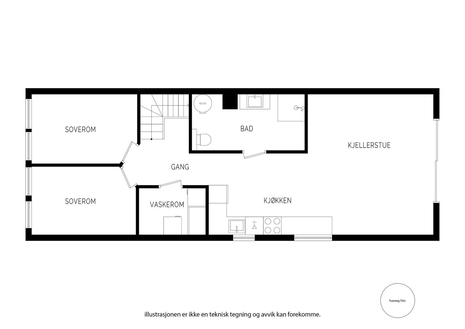 Plantegning kjeller Galleribilde