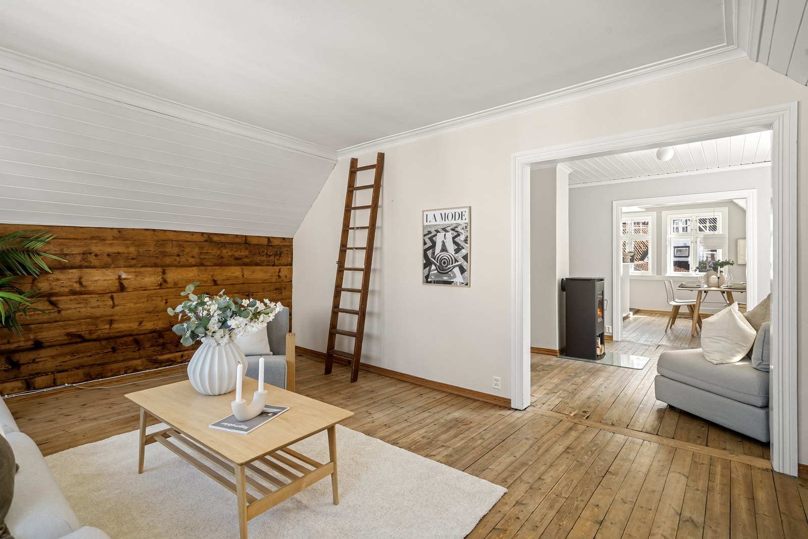 En fantastisk sammenheng mellom moderne og originale detaljer. Galleribilde
