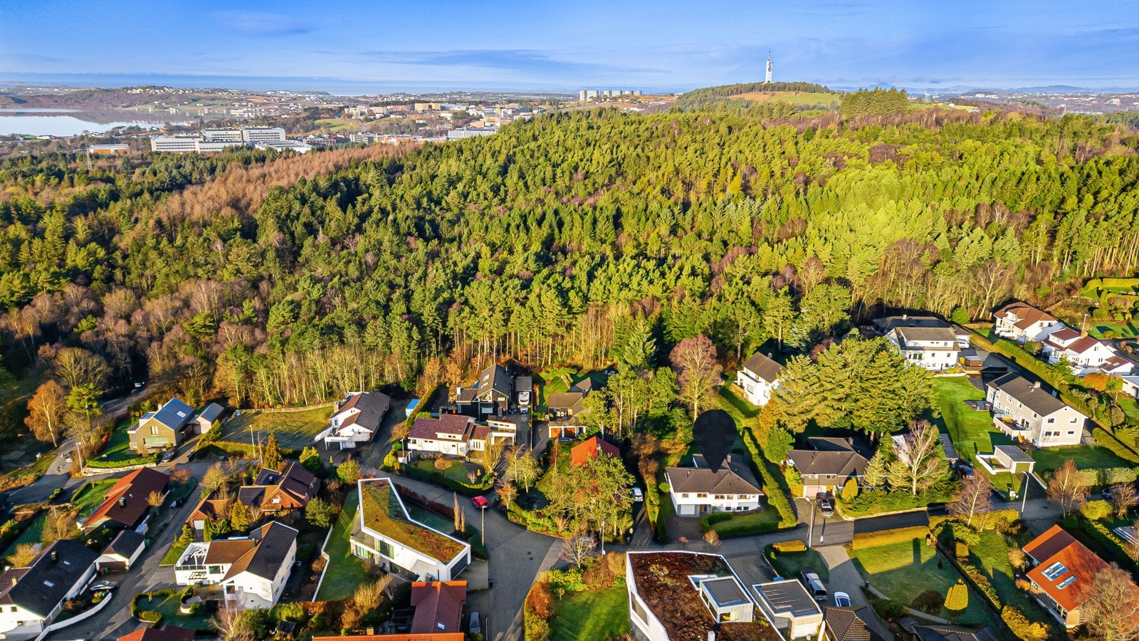 Turområder like ved - Sykkelavstand til nye SUS på Ullandhaug Galleribilde