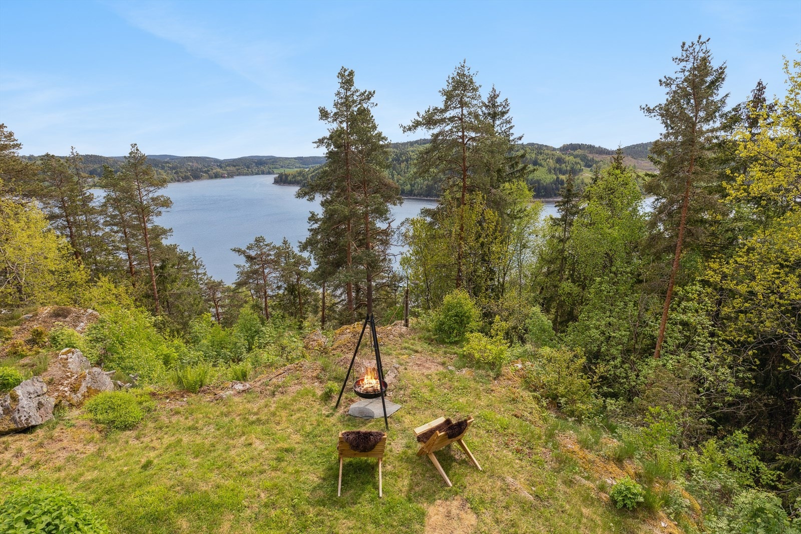 Nydelig utsikt mot Glomma Galleribilde