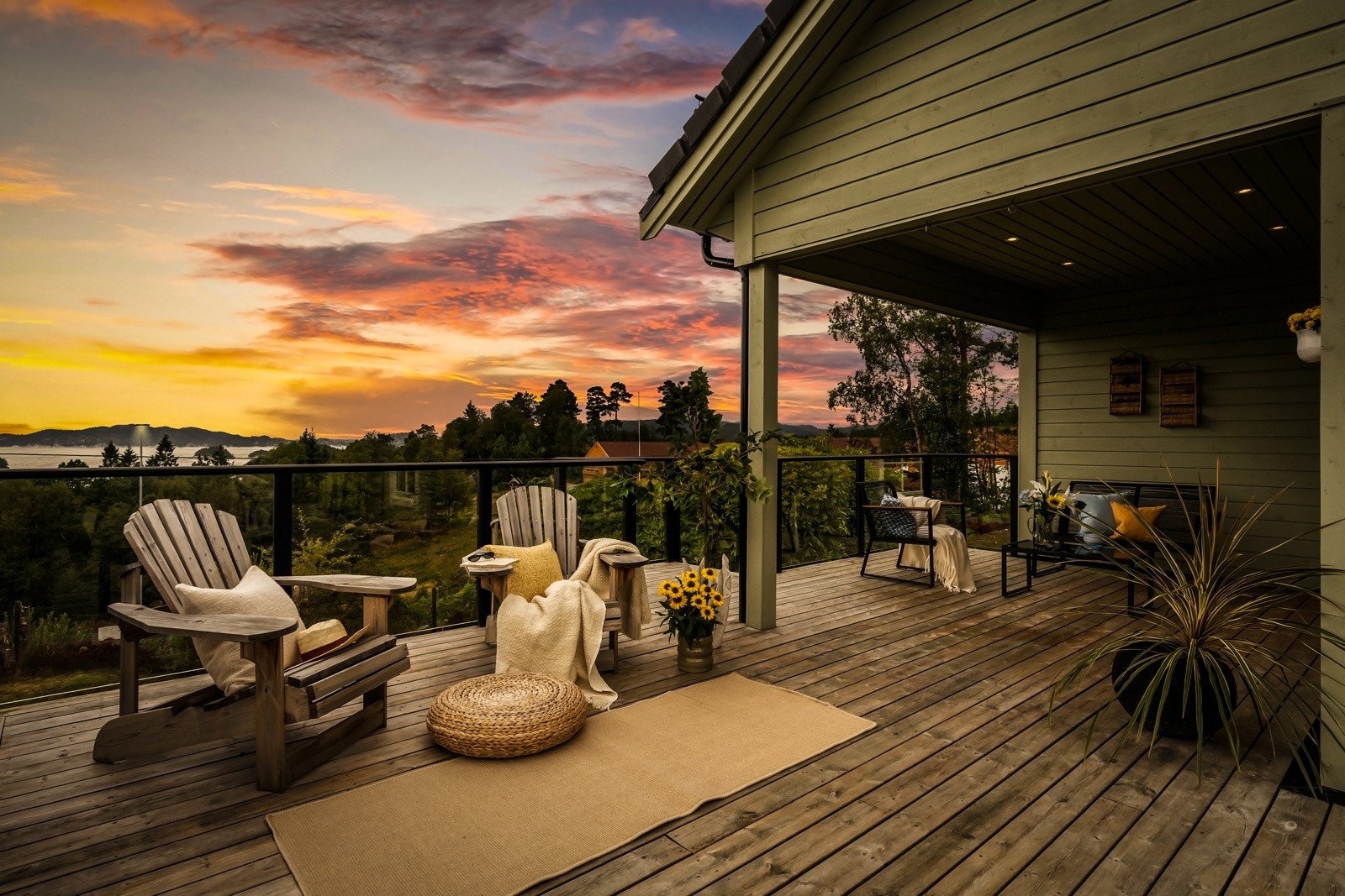 Her kan en virkelig nyte fine solnedganger. Galleribilde