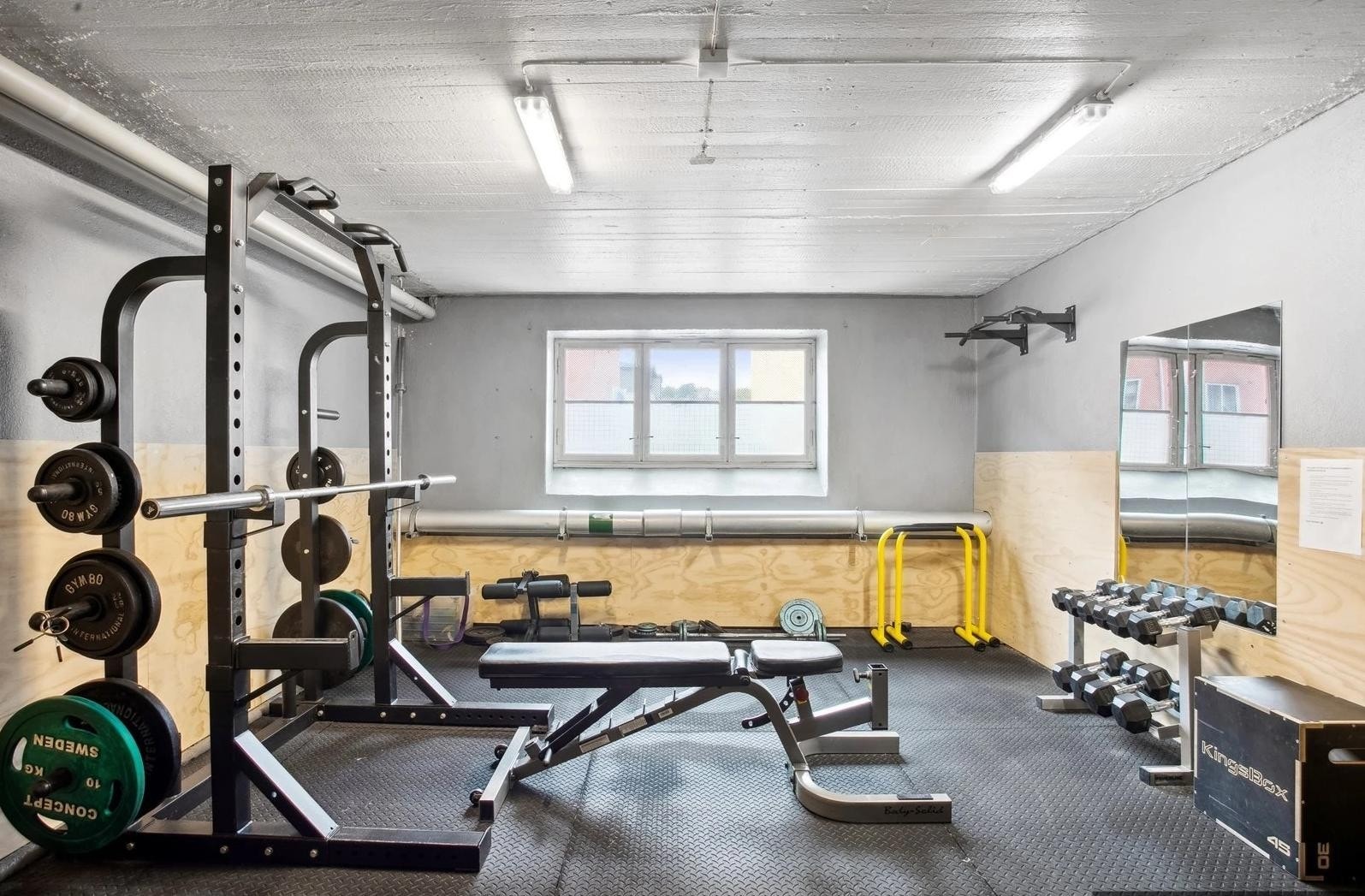 Felles treningsrom med velfungerende bookingssystem. Galleribilde