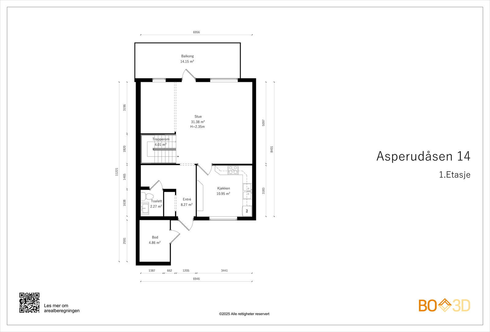 Plantegning 1. etasje. Galleribilde