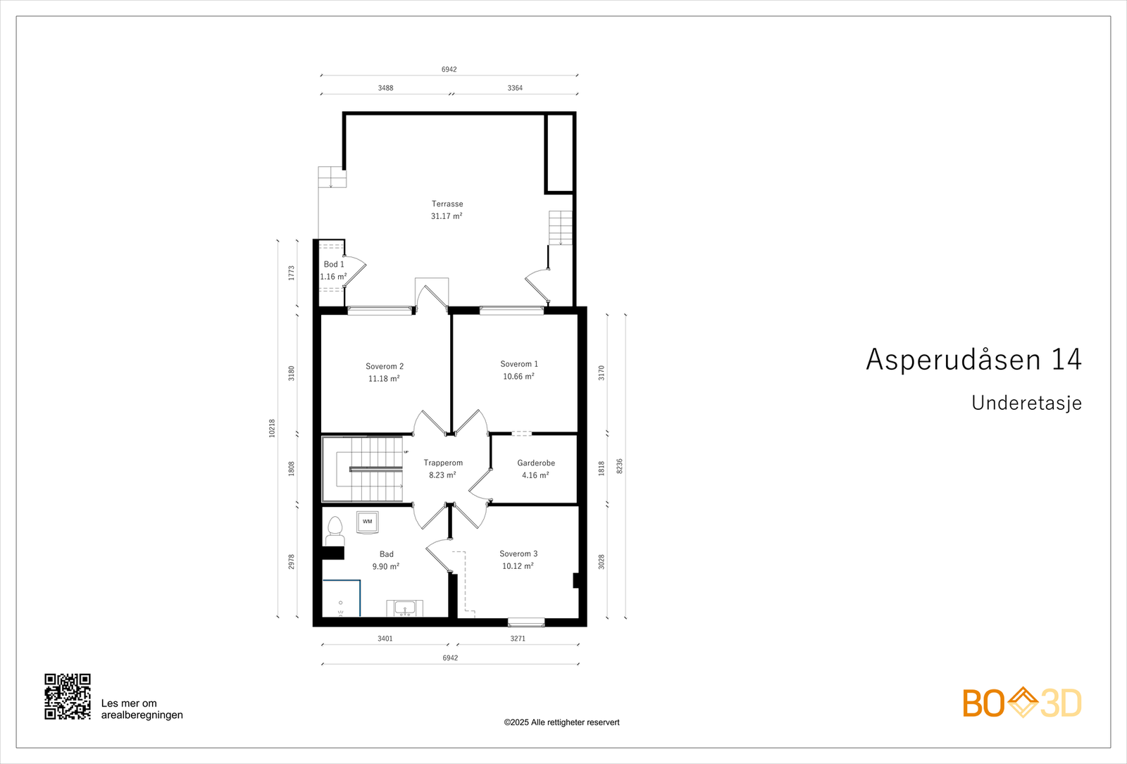 Plantegning underetasje. Galleribilde